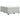 Pat box spring cu saltea, gri deschis, 140x190 cm, catifea