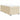Pat box spring cu saltea, crem, 100x200 cm, textil
