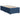 Pat box spring cu saltea, albastru, 100x200 cm, textil