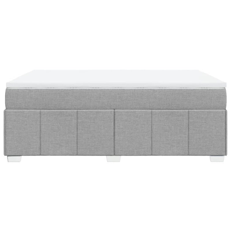 Pat continental, gri deschis, 140x200 cm, material textil