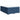 Pat continental cu saltea, albastru, 160x200cm, material textil