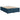 Pat box spring cu saltea, albastru închis, 140x190 cm, catifea