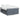 Pat box spring cu saltea, gri închis, 140x200 cm, catifea