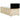 Pat box spring cu saltea, crem, 90x190 cm, textil