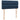 Pat box spring cu saltea, albastru, 90x190 cm, textil