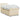 Pat box spring cu saltea, crem, 90x200 cm, textil
