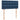 Pat box spring cu saltea, albastru, 90x200 cm, textil