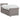 Pat box spring cu saltea, gri taupe, 100x200 cm, textil
