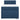 Pat box spring cu saltea, albastru, 100x200 cm, textil