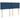 Pat continental cu saltea, albastru, 160x200cm, material textil