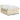 Pat box spring cu saltea, crem, 160x200 cm, material textil