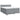 Pat box spring cu saltea, gri deschis, 200x200 cm, textil