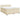Pat box spring cu saltea, crem, 200x200 cm, textil