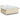 Pat box spring cu saltea, crem, 200x200 cm, textil