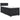 Pat box spring cu saltea, negru, 90x200 cm, piele ecologică