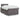 Pat box spring cu saltea, gri, 120x190 cm, piele ecologică
