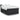 Pat box spring cu saltea, negru, 140x190 cm, piele ecologică