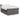 Pat box spring cu saltea, gri, 160x200 cm, piele ecologică