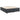 Pat box spring cu saltea, negru, 200x200 cm, piele ecologică