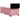 Pat box spring cu saltea, roz, 80x200 cm, catifea