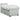 Pat box spring cu saltea, gri deschis, 90x200 cm, catifea