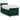 Pat box spring cu saltea, verde închis, 90x200 cm, catifea