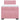 Pat box spring cu saltea, roz, 90x200 cm, catifea