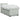 Pat box spring cu saltea, gri deschis, 90x200 cm, catifea
