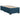 Pat box spring cu saltea, albastru închis, 90x200 cm, catifea