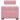 Pat box spring cu saltea, roz, 90x200 cm, catifea