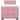 Pat box spring cu saltea, roz, 90x200 cm, catifea
