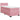 Pat box spring cu saltea, roz, 100x200 cm, catifea