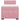 Pat box spring cu saltea, roz, 100x200 cm, catifea