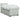 Pat box spring cu saltea, gri deschis, 100x200 cm, catifea