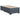 Pat box spring cu saltea, gri închis, 100x200 cm, catifea