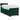 Pat box spring cu saltea, verde închis, 100x200 cm, catifea