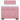 Pat box spring cu saltea, roz, 100x200 cm, catifea