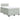 Pat box spring cu saltea, gri deschis, 120x190 cm, catifea