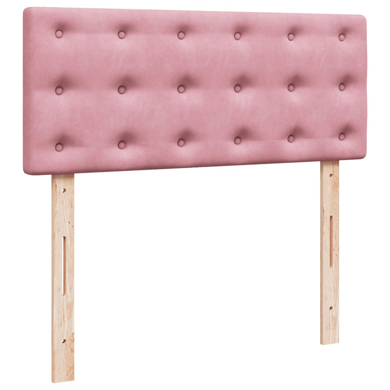 Pat box spring cu saltea, negru, 120x190 cm, catifea