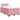 Pat box spring cu saltea, roz, 120x200 cm, catifea