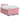 Pat box spring cu saltea, roz, 120x200 cm, catifea