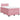 Pat box spring cu saltea, roz, 120x200 cm, catifea