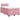 Pat box spring cu saltea, roz, 120x200 cm, catifea