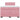 Pat box spring cu saltea, roz, 120x200 cm, catifea