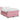Pat box spring cu saltea, roz, 140x190 cm, catifea