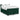 Pat box spring cu saltea, verde închis, 140x190 cm, catifea