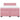 Pat box spring cu saltea, roz, 140x190 cm, catifea