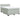 Pat box spring cu saltea, gri deschis, 140x200 cm, catifea