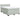 Pat box spring cu saltea, gri deschis, 140x200 cm, catifea