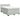 Pat box spring cu saltea, gri deschis, 140x200 cm, catifea